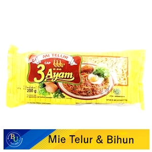 3 Ayam Mie Telor Super Kuning 200G