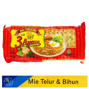 3 Ayam Mie Telor Super Merah 200G