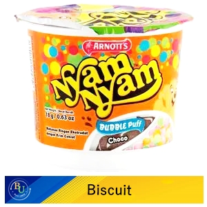 Arnott's biscuit nyam-nyam bubble puff choco 18g