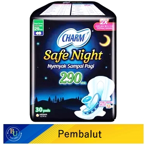 Charm pembalut safe night 30's wing 29cm