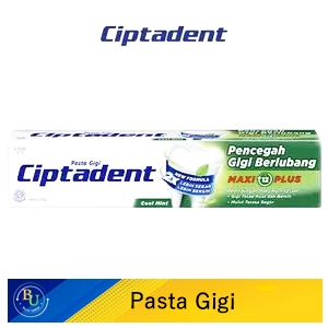 Ciptadent pasta gigi maxi 12 plus jumbo cool mint 225g