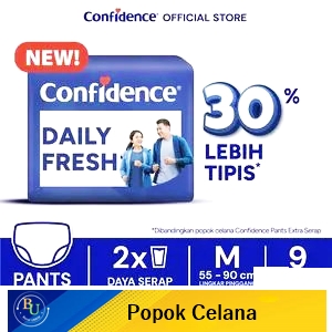 Confidence adult pants daily fresh medium