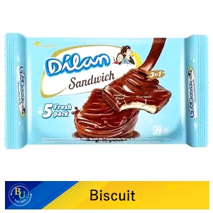 Dilan Sandwich Biscuit Cokelat Vanilla 80 gr