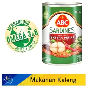 Abc Sardines Extra Pedas 155G