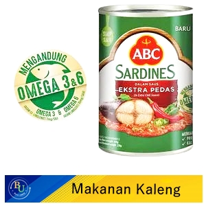 Abc Sardines Extra Pedas 425G