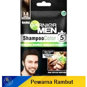 Garnier men shampoo color 3.0 cokelat kehitaman