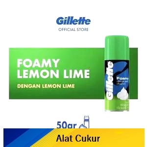 Gillette foamy shaving cream lemon lime 50g