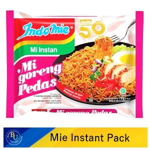 Indomie mi instan goreng pedas 80g