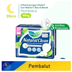 Laurier natural clean 12's night wing 35cm