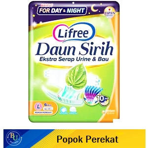 Lifree Popok Perekat Daun Sirih 6'S Large