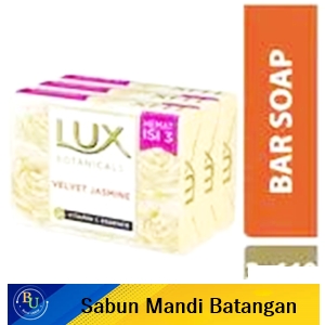 Lux sabun mandi batang white velvet jasmine 3x110g