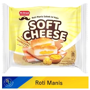 Mr.Bread Roti Manis Sobek Soft Cheese 135gr