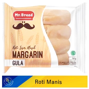 Mr.Bread Roti Sisir Klasik Margarin Gula 120gr