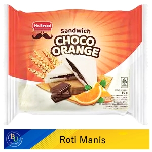 Mr.bread roti sandwich choco orange 50gr