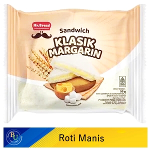 Mr.bread roti sandwich klasik margarin 50gr
