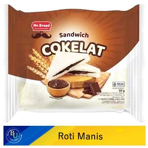 Mr.bread roti sandwich special coklat 50 gr