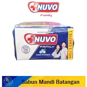 Nuvo sabun kesehatan family cool protect 3+1x100g