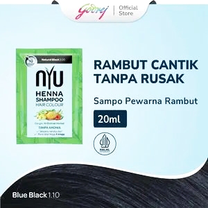 Nyu Henna Shampoo Natural Black 20mL