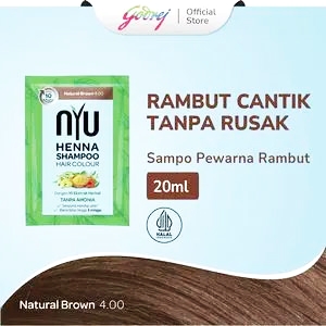 Nyu Henna Shampoo Natural Brown 20mL