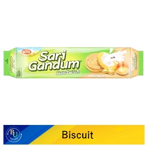 Roma biscuit sari gandum sandwich peanut butter 108g