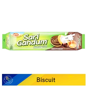 Roma biscuit sari gandum sandwich susu & cokelat 108g