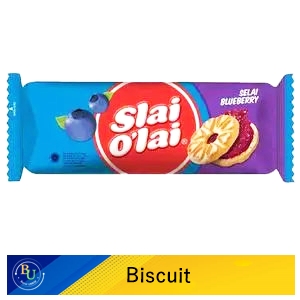Roma biscuit susu+selai slai o'lai blueberry 128g