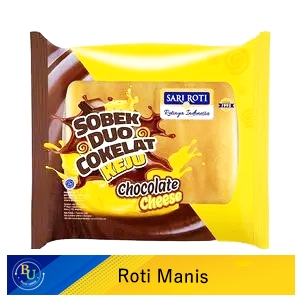 Sari roti roti manis sobek duo cokelat keju 107g
