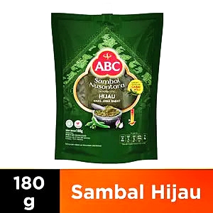 Abc sambal nusantara hijau 180g