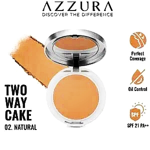 Azzura Two Way Cake 02 Natural 12g