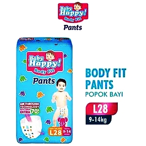 Baby happy ! baby diapers pants 28's large