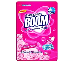 Boom detergent cair cinta rose ceria 510ml
