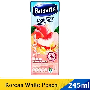 Buavita juice slim korean white peach 245ml