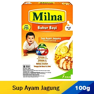Milna bubur bayi 8+ sup ayam jagung 100g
