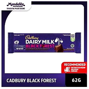Cadbury dairy milk cokelat black forest 62g
