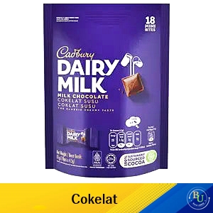 Cadbury dairy milk cokelat sharebag bites 18 x 4.5g