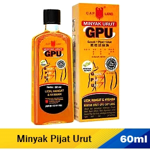 Cap lang minyak gosok pijat urut gpu 60ml