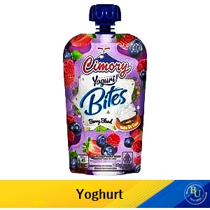 Cimory yoghurt squeeze bites berry blend 120g