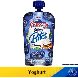 Cimory yoghurt squeeze bites blueberry 120g