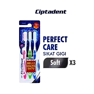Ciptadent Sikat Gigi Perfect Care 3'S Soft