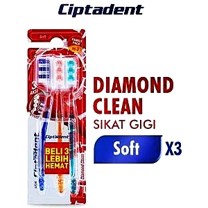 Ciptadent sikat gigi diamond clean 3's soft