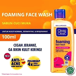 Clean & clear foaming facial wash 100ml