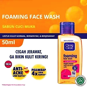 Clean & clear foaming facial wash 50ml
