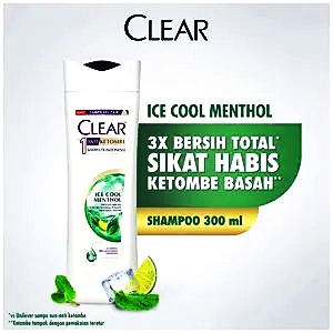 Clear shampoo anti dandruff ice cool menthol 300ml