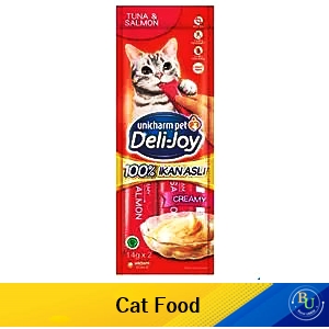 Deli-joy creamy treats tuna & salmon 2x14g