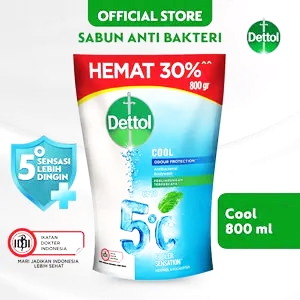 Dettol body wash anti bakteri cool 800g