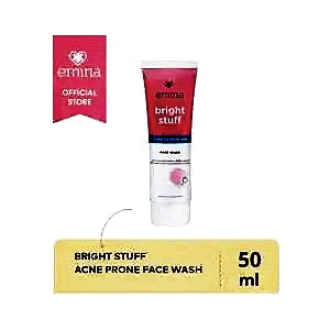 Emina bright stuff face wash for acne prone skin 50ml