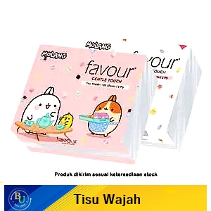 Favour character facial tissue 2ply gentle touch 120's