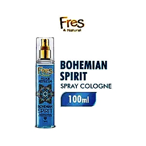 Fres & natural spray cologne hijab refresh bohemian spirit 100ml