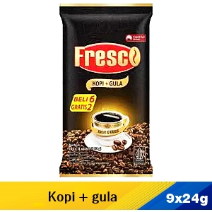 Fresco kopi+gula (beli 6 gratis 3) 9x24g