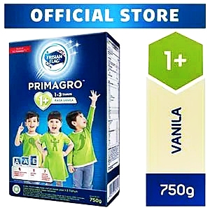 Frisian flag 1+ susu bubuk pertumbuhan vanila 750g